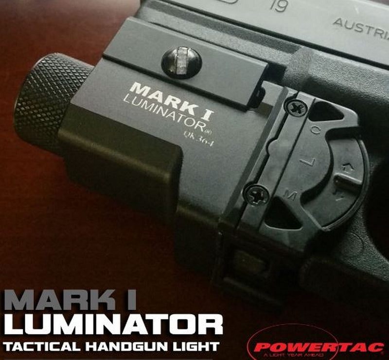 MARK I Luminator Pistol - RIS Tactical Light 80 > 595 Lumen by Powertac