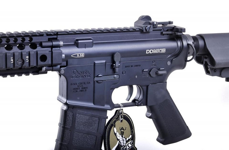 MK18 Mod1 Daniel Defense Black BRSS Recoil Shock by Bolt Airsoft