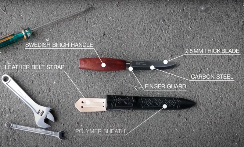 Morakniv Classic No 2 with Finger Guard High Carbon Steel Redwood Knife by Mora Knives