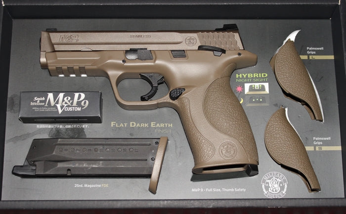 M&P9 V-Custom Flat DE GBB Smith & Wesson Scritte e Loghi Orinali by Marui