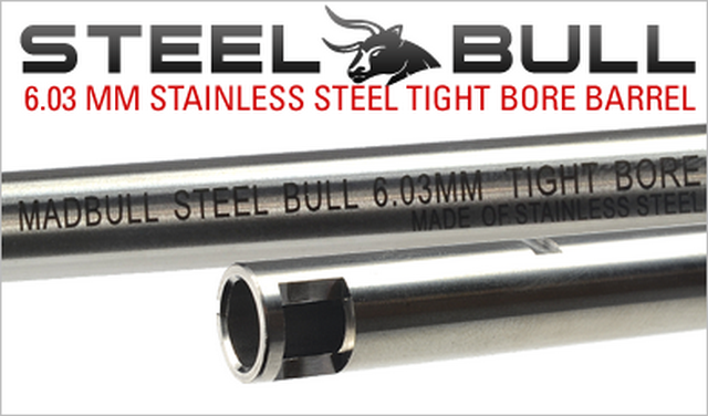 MadBull 6,03 x 455mm. Steel Bull Tight Bore Precision Inner Barrel