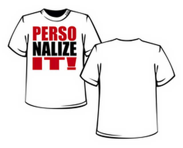 T-Shirt Personalizzata con Stampa 1 Lato a Due Colori