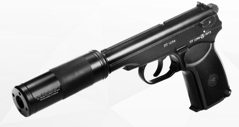 ICS Makarov BLE-PM2 Silencer Metal Slide Co2 NBB by ICS