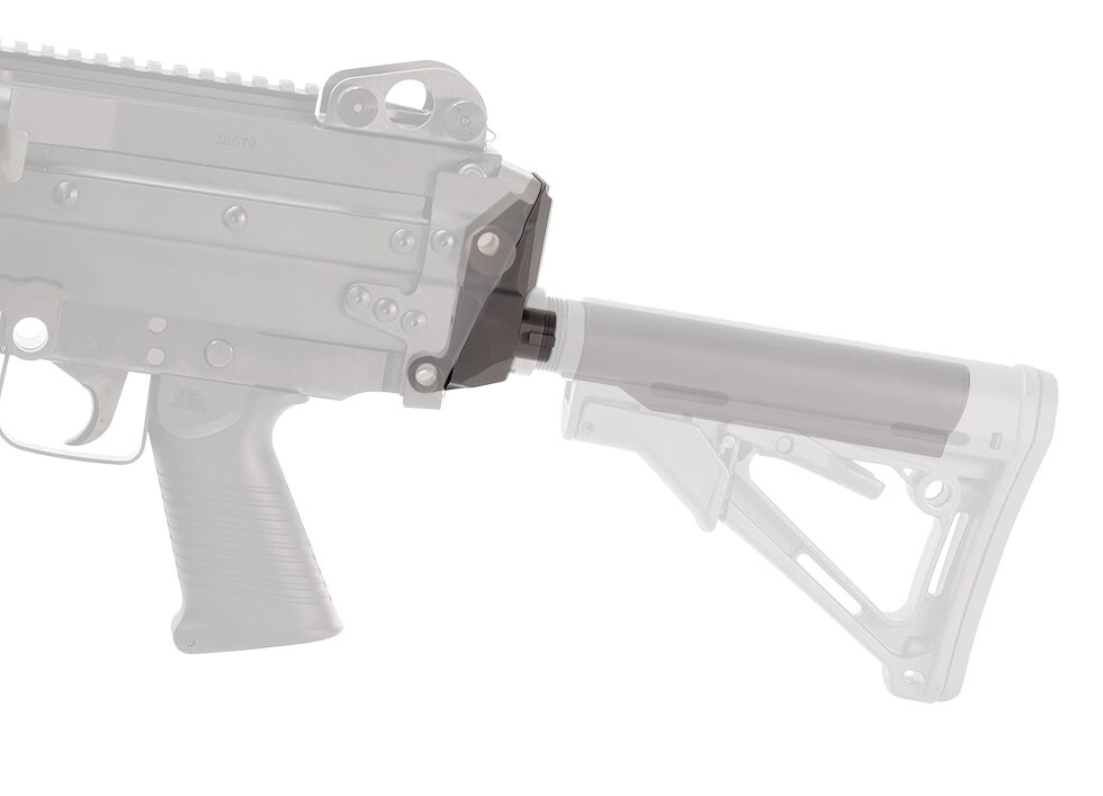 Marui MK46 MOD 0 > M4 Stock Base Adapter by Laylax