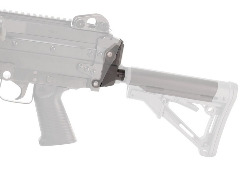 Marui MK46 MOD 0 > M4 Stock Base Adapter by Laylax
