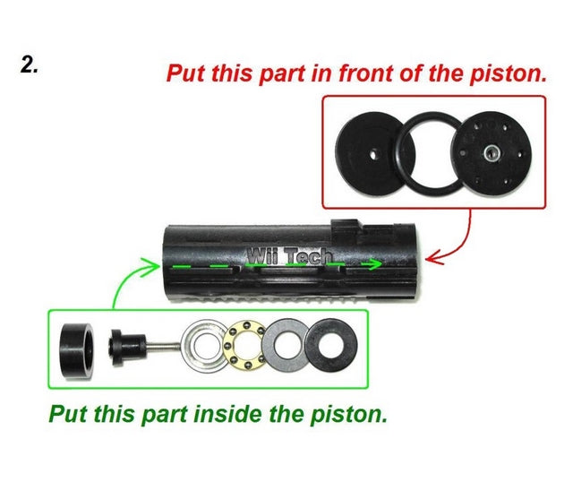 Marui Recoil Shock Testa Pistone Cuscinettata by Wii tech
