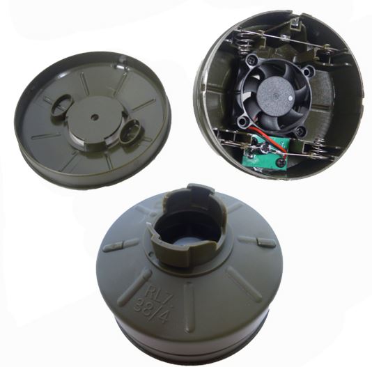 Gas Mask Dummy Maschera Anti Gas OD Protettiva con Ventola by Big Dragon