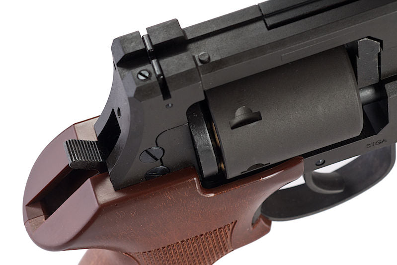 Mateba "Ghost In The Shell" M2700 Revolver X-Cartridge Series Black Heavy Weight Abs Wood Type Grip Gas Power by Marushin