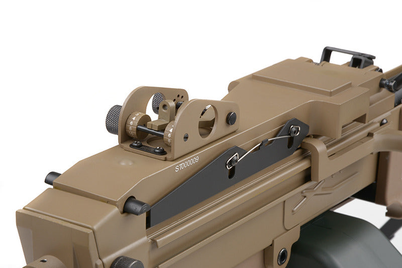 Minimi MK1 "Saw" Versione Carrista (Black Hawk Down) Tan by A&K