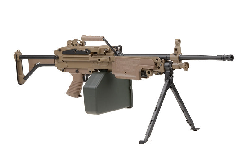 Minimi MK1 "Saw" Versione Carrista (Black Hawk Down) Tan by A&K