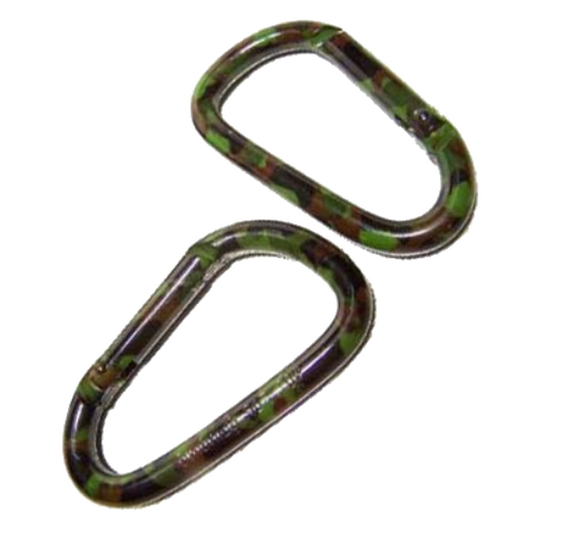 Karabiner Hook Moschettone in Metal in Colorazione Mimetica