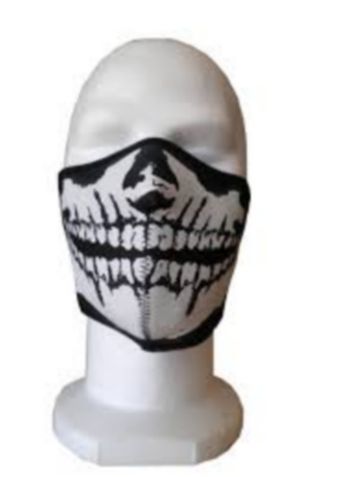 Neoprene Mask Half Head type Black Death