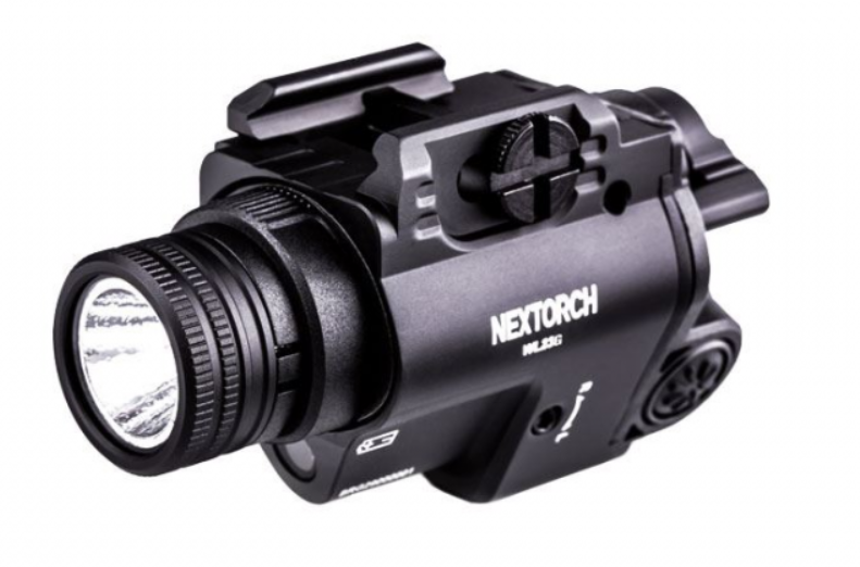 Nextorch WL23G Gun Rail Torch - Green Laser Torcia Ambidestra 1300 Lumen by Nextorch