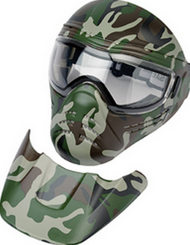 OSC Woodland Maschera uso  Softair - Paintball by Save Phace