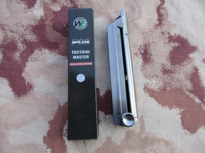 P08 Caricatore Silver 15bb a Gas per Serie P08 Umarex - WE e Similari