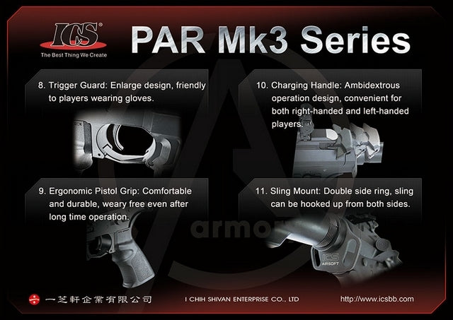 PAR Mk3 R 16.75" MTR Stock BlowBack EBB by Ics