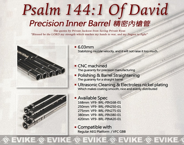 PSALM 144:1 of David 420mm. Precision Inner Barrel by Vfc