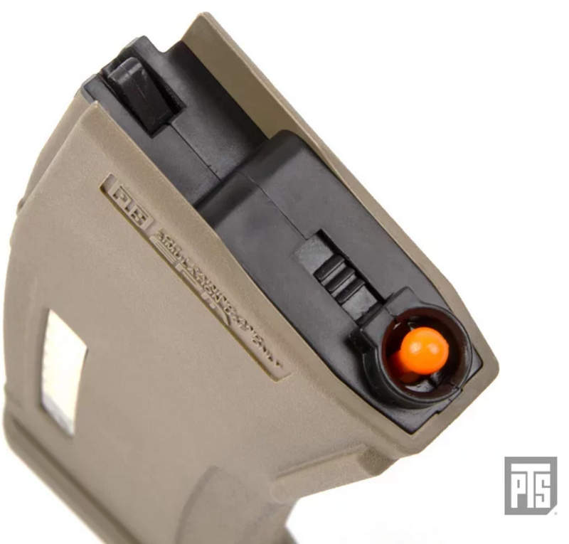 PTS EPM Dark Earth 30-120bb Enhanced Polymer  Magazine (EPM) For Tokyo Marui Recoil Shock Next Generation M4 - Scar - 416D Series by PTS