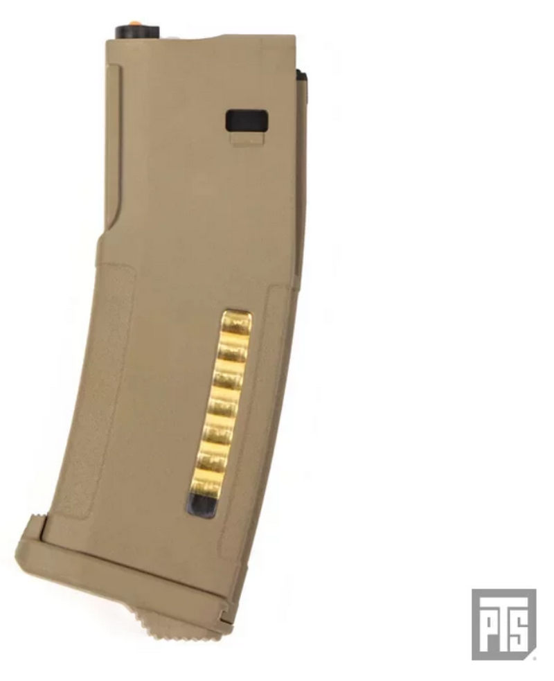 PTS EPM Dark Earth 30-120bb Enhanced Polymer  Magazine (EPM) For Tokyo Marui Recoil Shock Next Generation M4 - Scar - 416D Series by PTS
