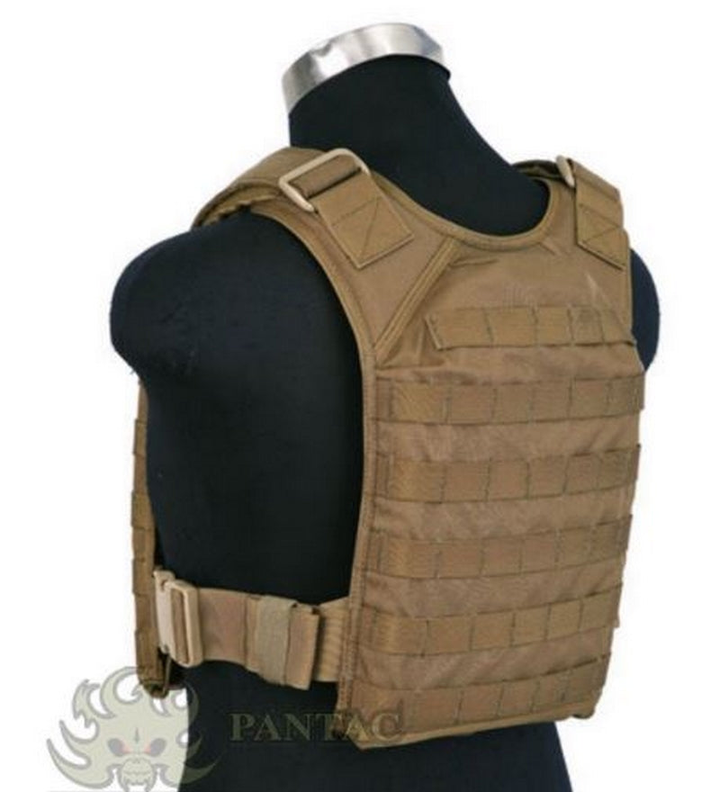 Pantac MOLLE Tactical Plate Carrier Value Set Coyote Brown M by Pantac