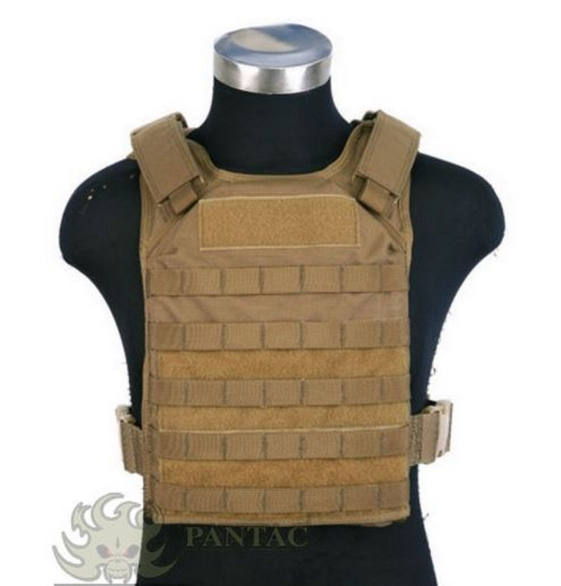 Pantac MOLLE Tactical Plate Carrier Value Set Coyote Brown M by Pantac