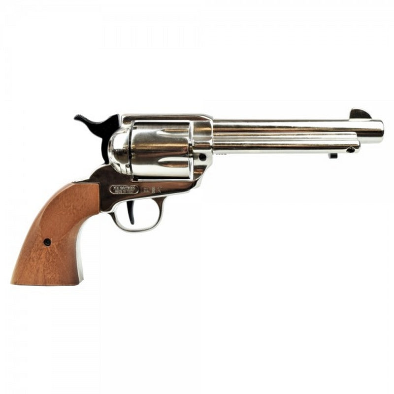 Bruni Peacemaker.45 Type Blank Fire Nikel - Chrome Version 6 Colpi a Salve by Bruni