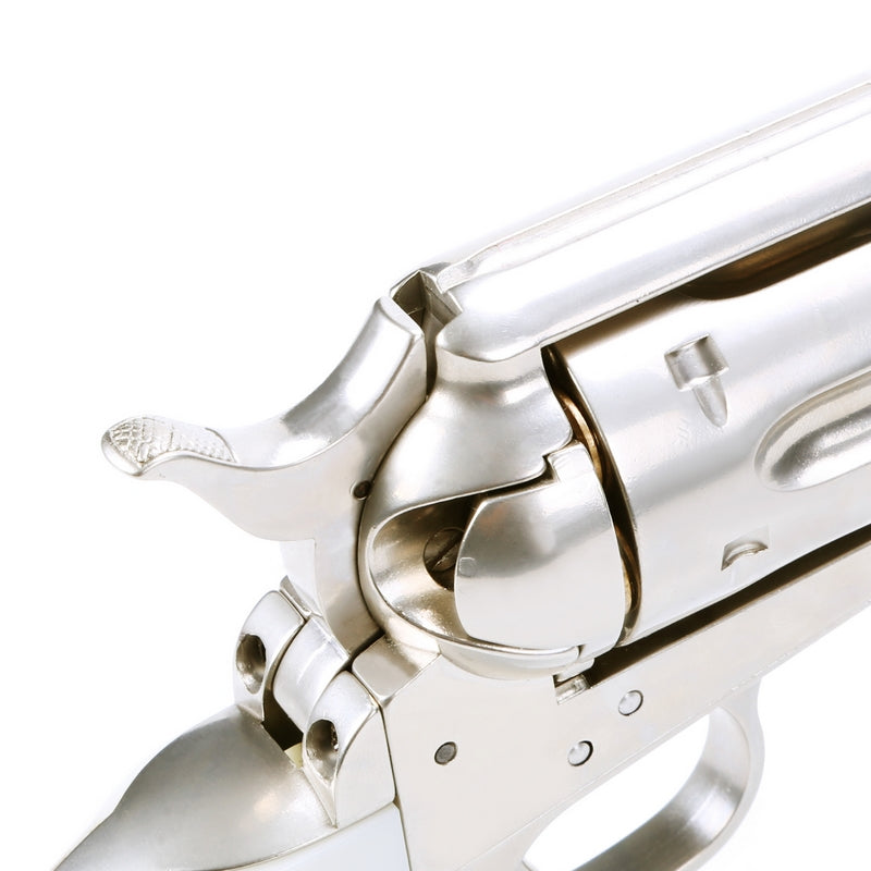 King Arms Peacemaker SAA .45 Revolver 6inch M Silver - Chrome Gas Action by King Arms