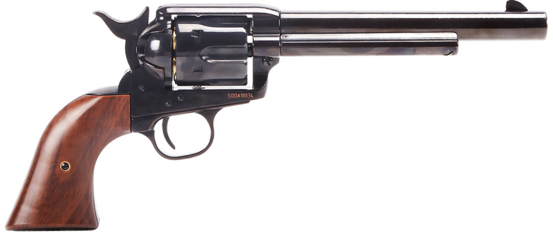 King Arms Peacemaker SAA .45 Revolver 6inch M Electro Plating BK Gas Action by King Arms
