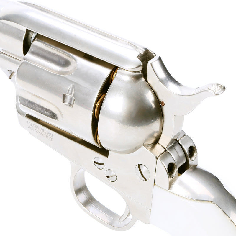 King Arms Peacemaker SAA .45 Revolver 4inch S - Silver Gas Action by King Arms