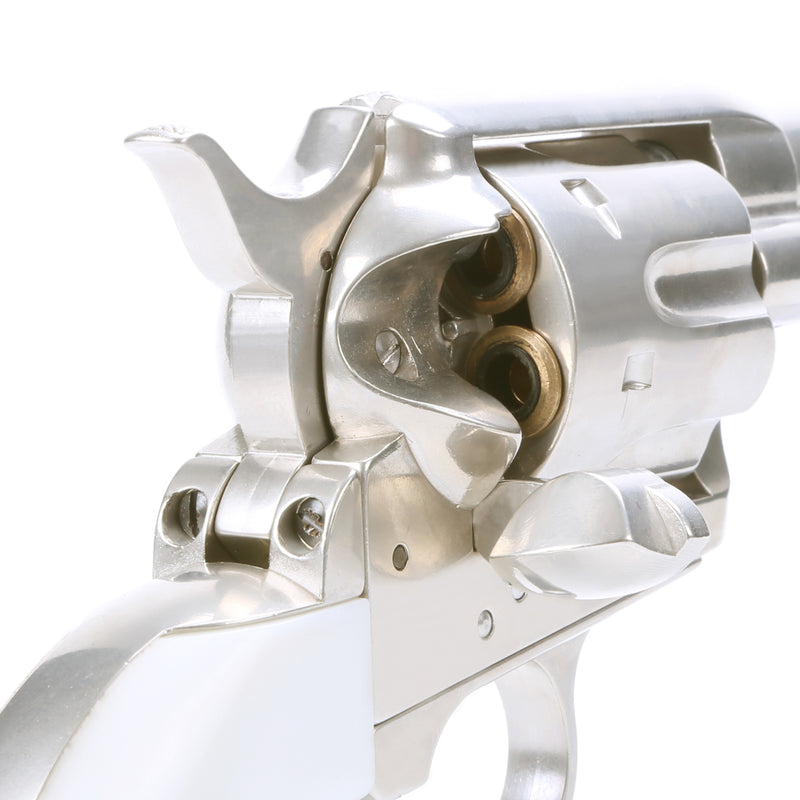 King Arms Peacemaker SAA .45 Revolver 4inch S - Silver Gas Action by King Arms