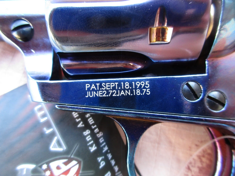 King Arms Peacemaker SAA .45 Revolver 6inch M - Chrome Burnished Cromo Brunita Gas Action by King Arms