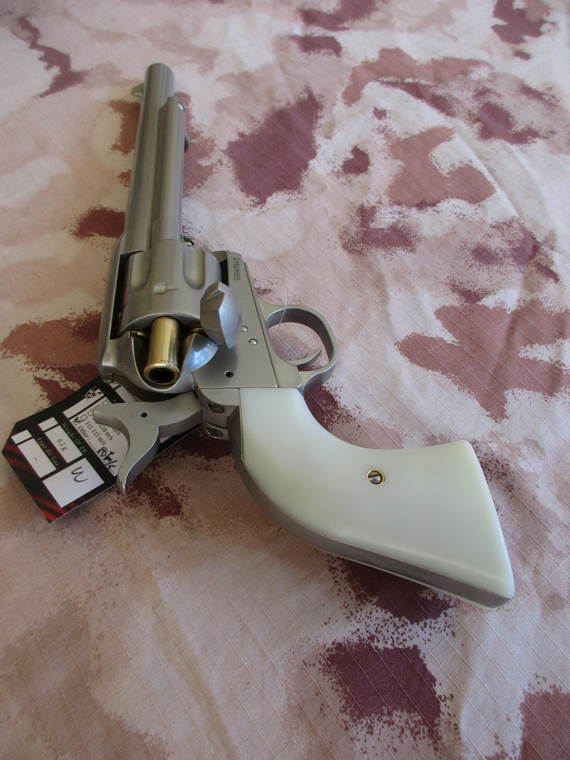 King Arms Peacemaker SAA .45 Revolver 6inch M Silver - Chrome Gas Action by King Arms