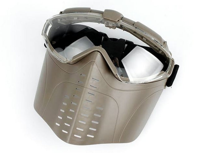 Pro Goggle  Maschera Antiappannante Tan con Ventola by Royal