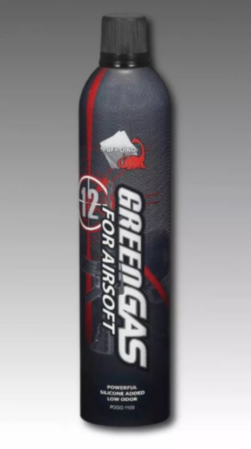 Puff Dino 600ml 12Kg Force Green Gas by Puff Dino