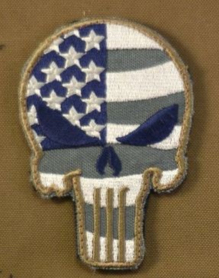 Punisher Patch U.S.A. Flag