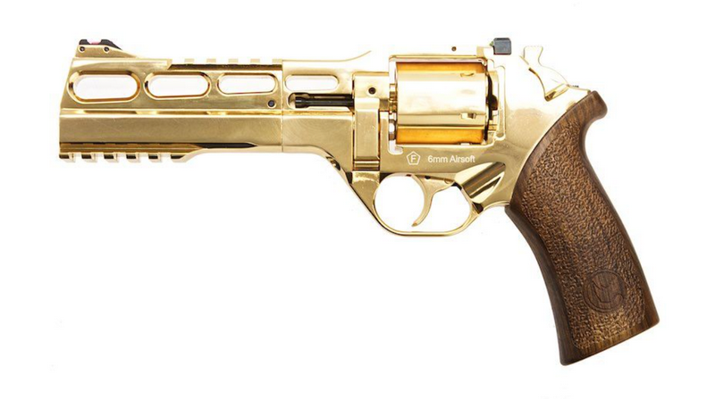Chiappa Rhino Firearms 60DS .357 Magnum Style Co2 Airsoft Revolver Gold 18k Plated 1500pcs Limited Edition