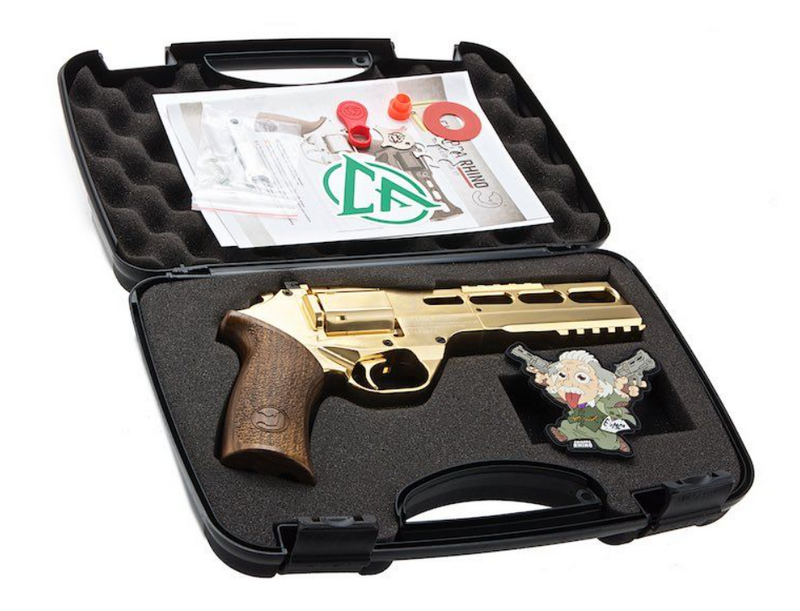 Chiappa Rhino Firearms 60DS .357 Magnum Style Co2 Airsoft Revolver Gold 18k Plated 1500pcs Limited Edition