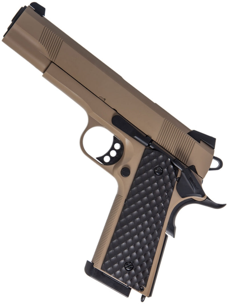 Raven 1911 MEU GBB Gas Blowback Full Metal Tan by Raven Airsoft