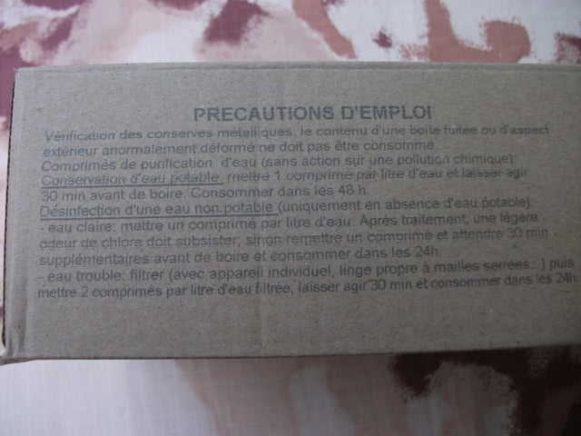 Razioni Riscaldabili Esercito Francese Scadenza Gennaio-Maggio 2017