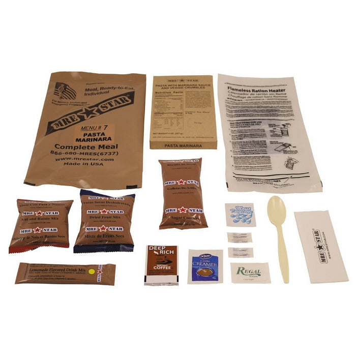 Razione MRE Star Complete Meal N° 7 "Pasta Marinara Sauce and Veggie Crumbles