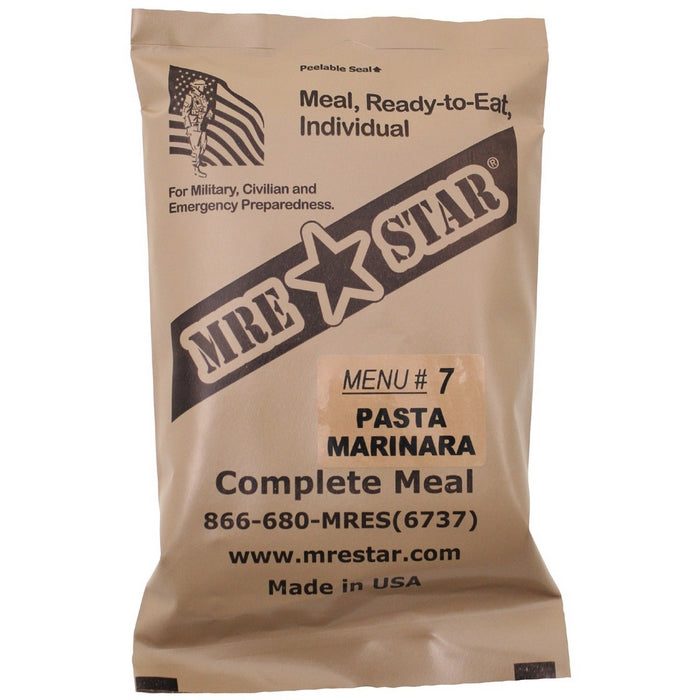 Razione MRE Star Complete Meal N° 7 "Pasta Marinara Sauce and Veggie Crumbles