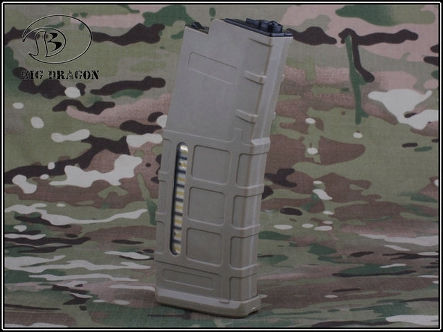 Recoil M4 Mid Cap Mag 80bb Tan by Big Dragon