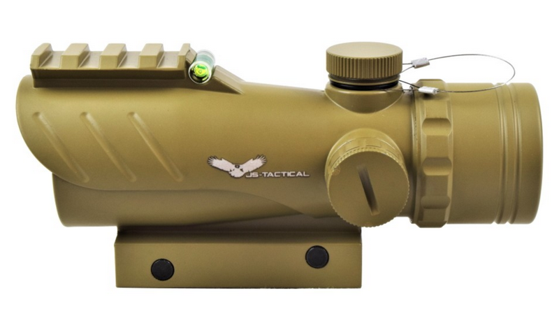 Red Dot 30mm. ACOG Type Shock & Fog Proof Tan by Js-Tactical