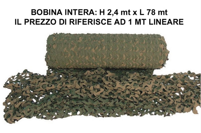 Rete Mimetica Anti Aereo - Capanno Caccia al Metro Lineare