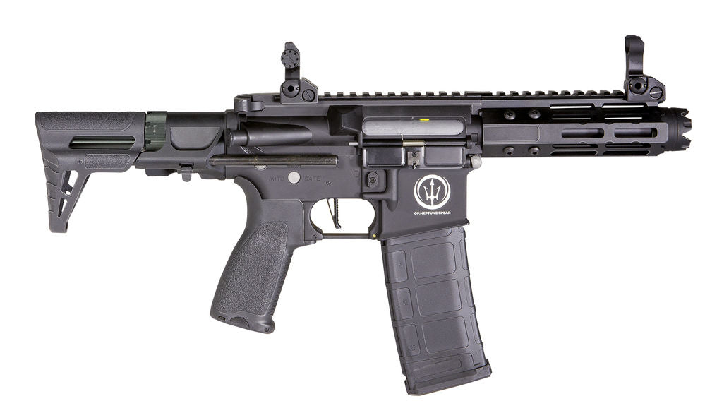 Neptune 5.5inch PDW AEG Black Electronic Trigger Mosfet Li-Po Ready by ROSSI Airsoft