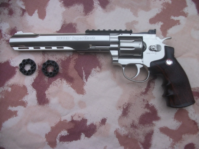 RUGER Super Hawk 8" 345mm. Chrome Co2 8 Shots by Umarex