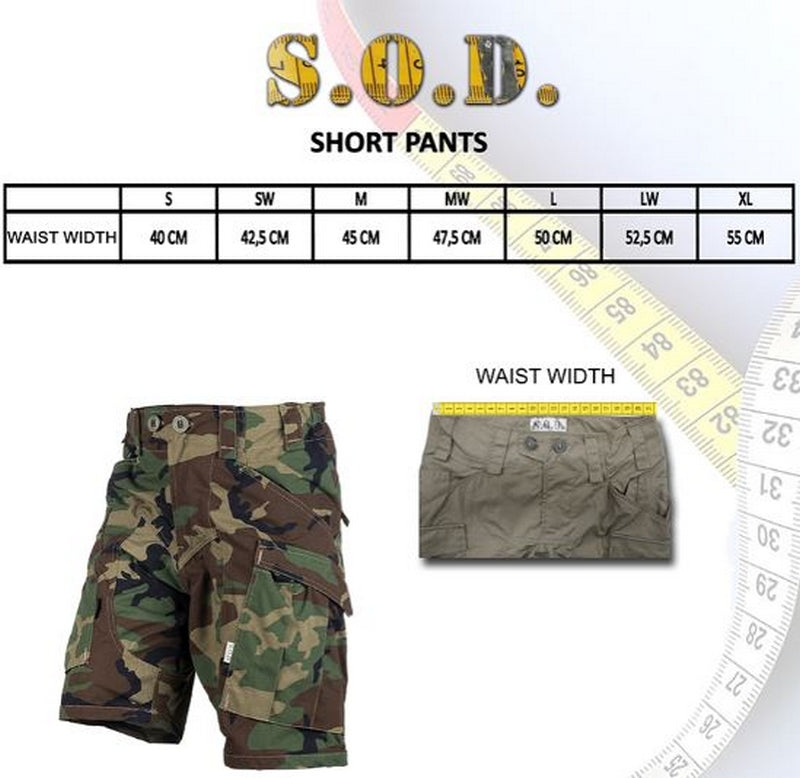 S.O.D.Gear Woodland Short Pants by S.O.D. Gear