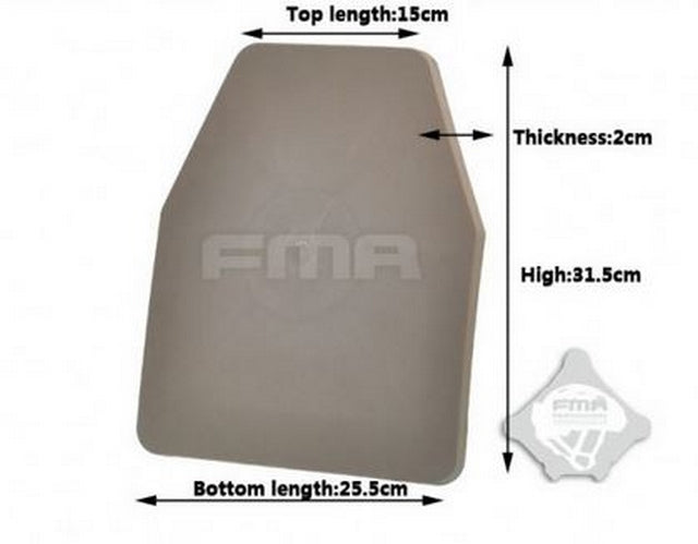 SAPI Dummy Ballistic Plate Dark Earth by FMA
