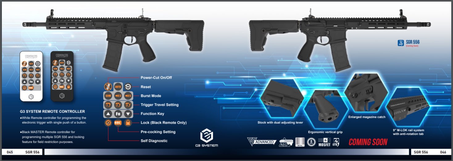 G&G SGR556 G3 System Split Gearbox and "BB in Barrel" Detection System by G&G Armament