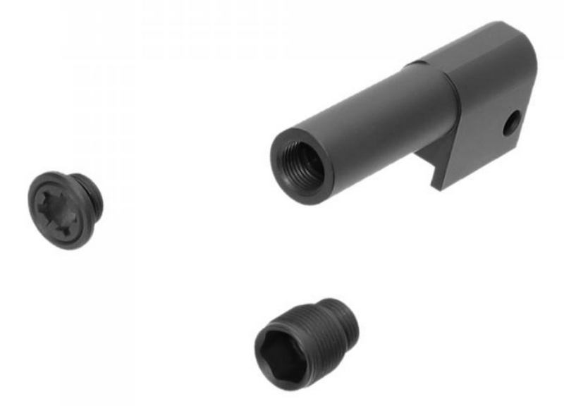 Socom MK23 2 Way Metal Outer Barrel SAS 14mm. CCW Threated Muzzle Nine Ball by Laylax